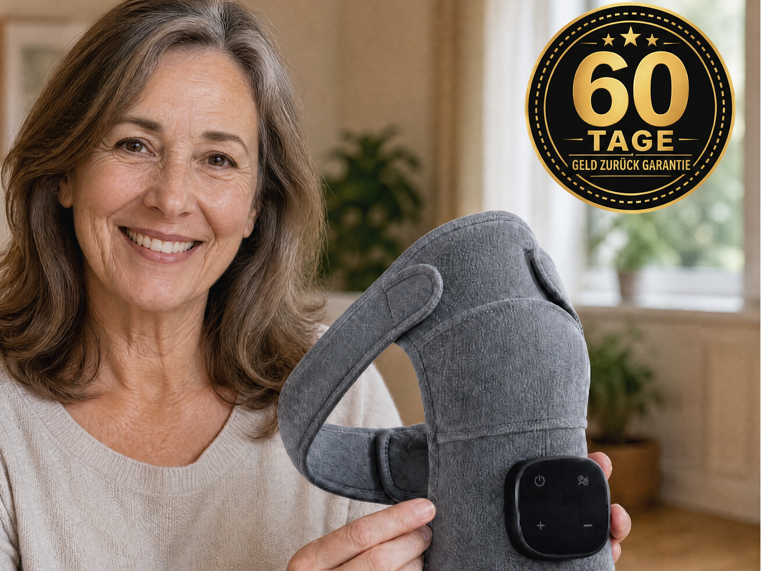 Reliora 3-in-1 Schultermassager – Wärme, Vibration & Kompression